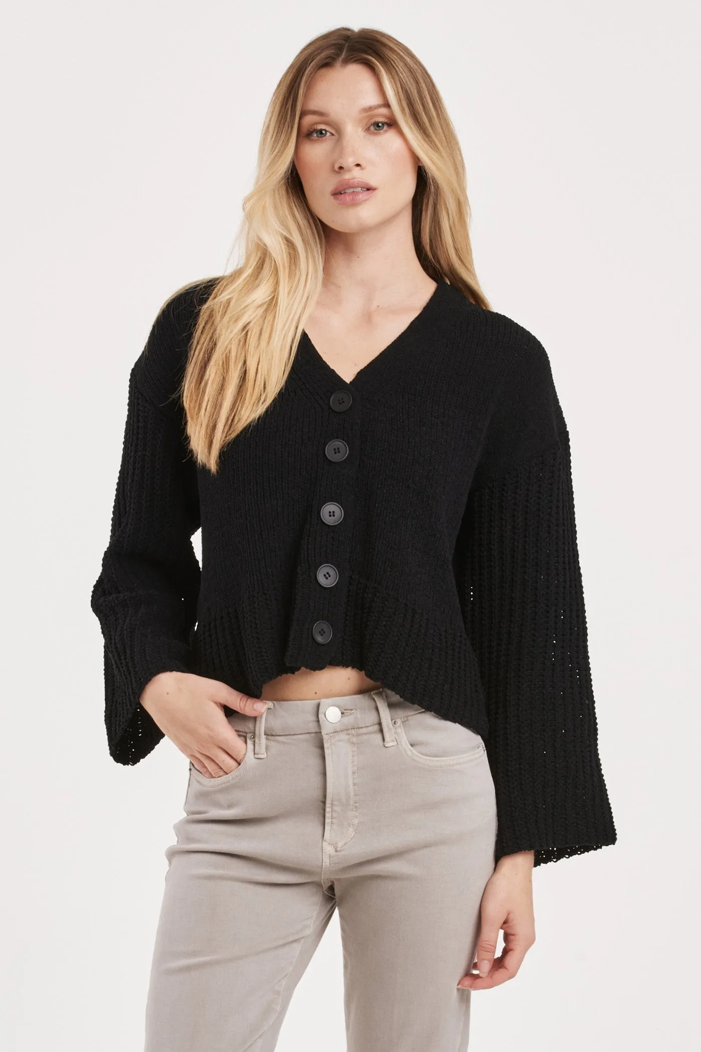 SAMIRA CHUNKY KNIT SWEATER BLACK