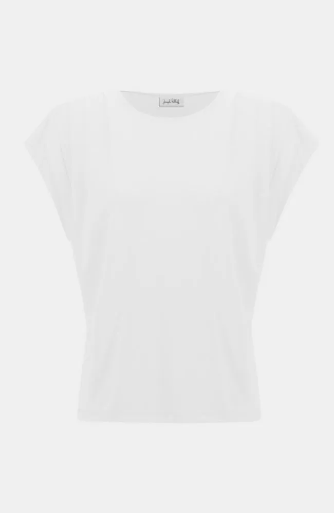 Silky Knit Short Sleeve Straight Top