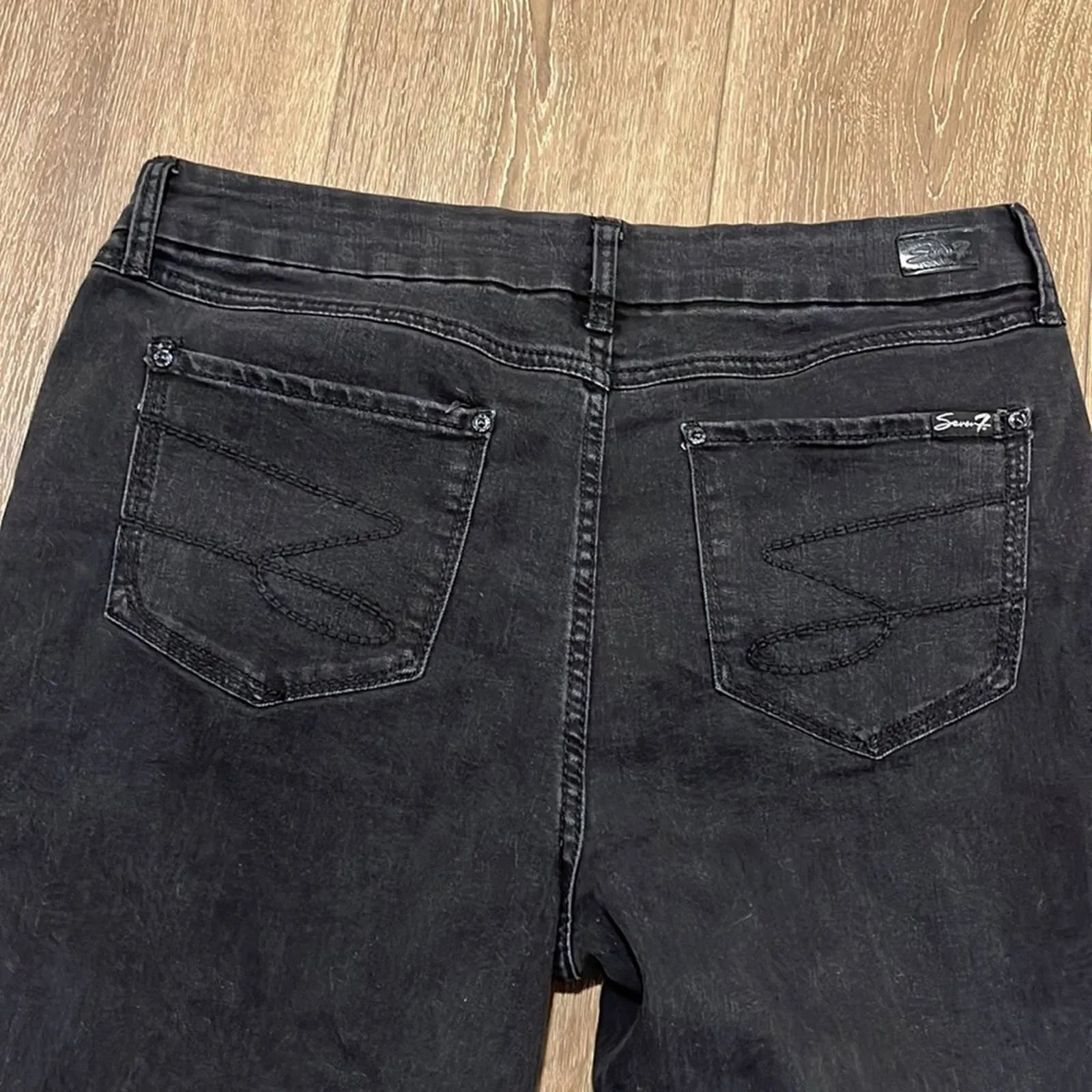 Size 16 Seven Plus Size Black HIGH RISE TUMMYLESS SKINNY JEANS