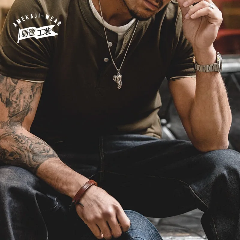 Soft Breathable Cotton Henry T-Shirts
