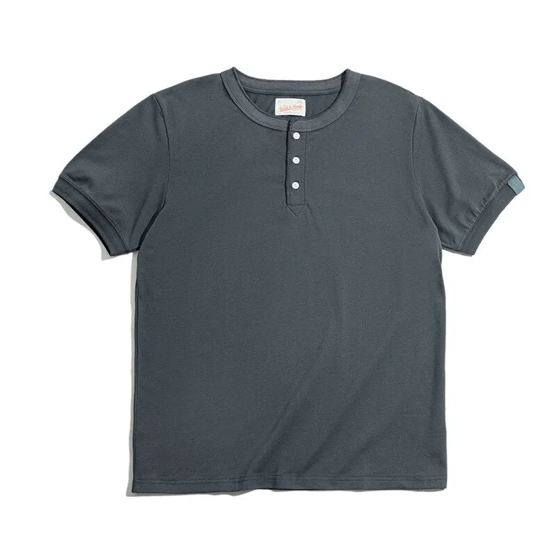 Soft Breathable Cotton Henry T-Shirts