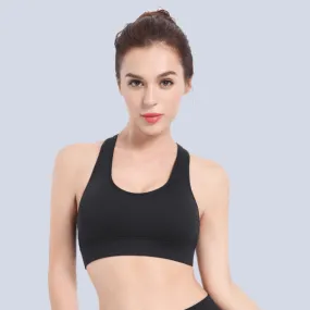 Sports Plain Bra Cutout Underwear Tank Tops
