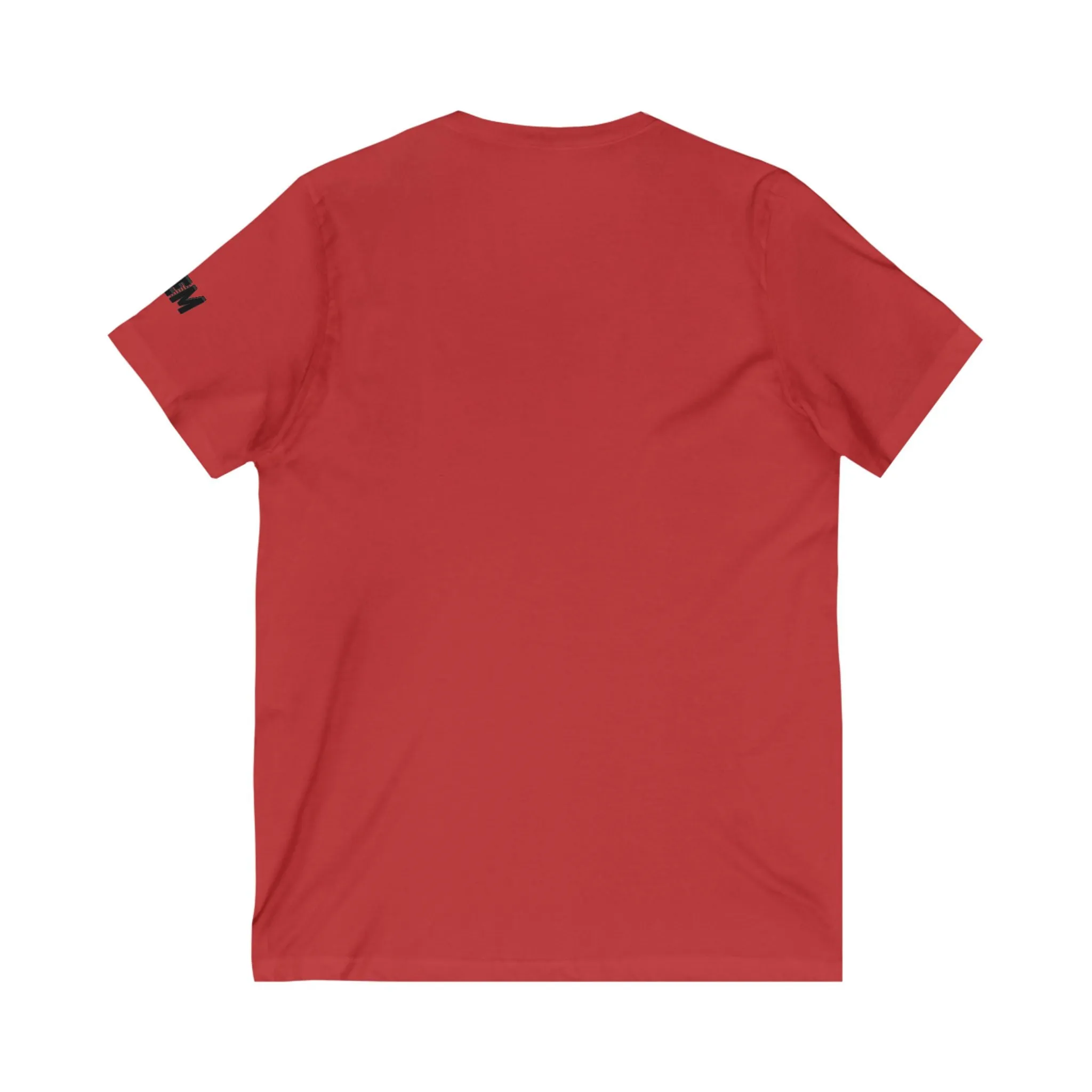 StM 1492 (Blk logo)- Unisex Jersey Short Sleeve V-Neck Tee