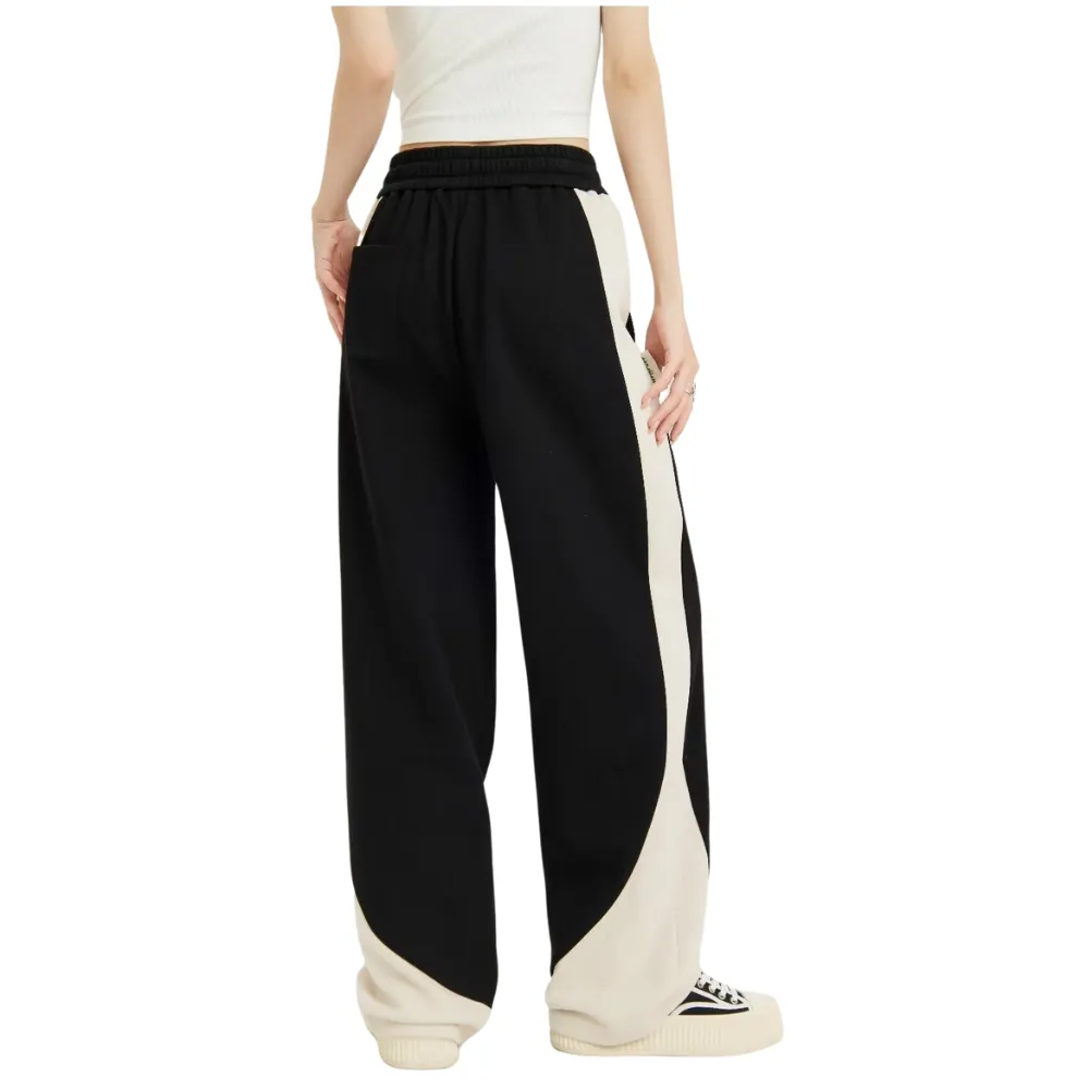 Street Artistic Panel Loose Sweatpants