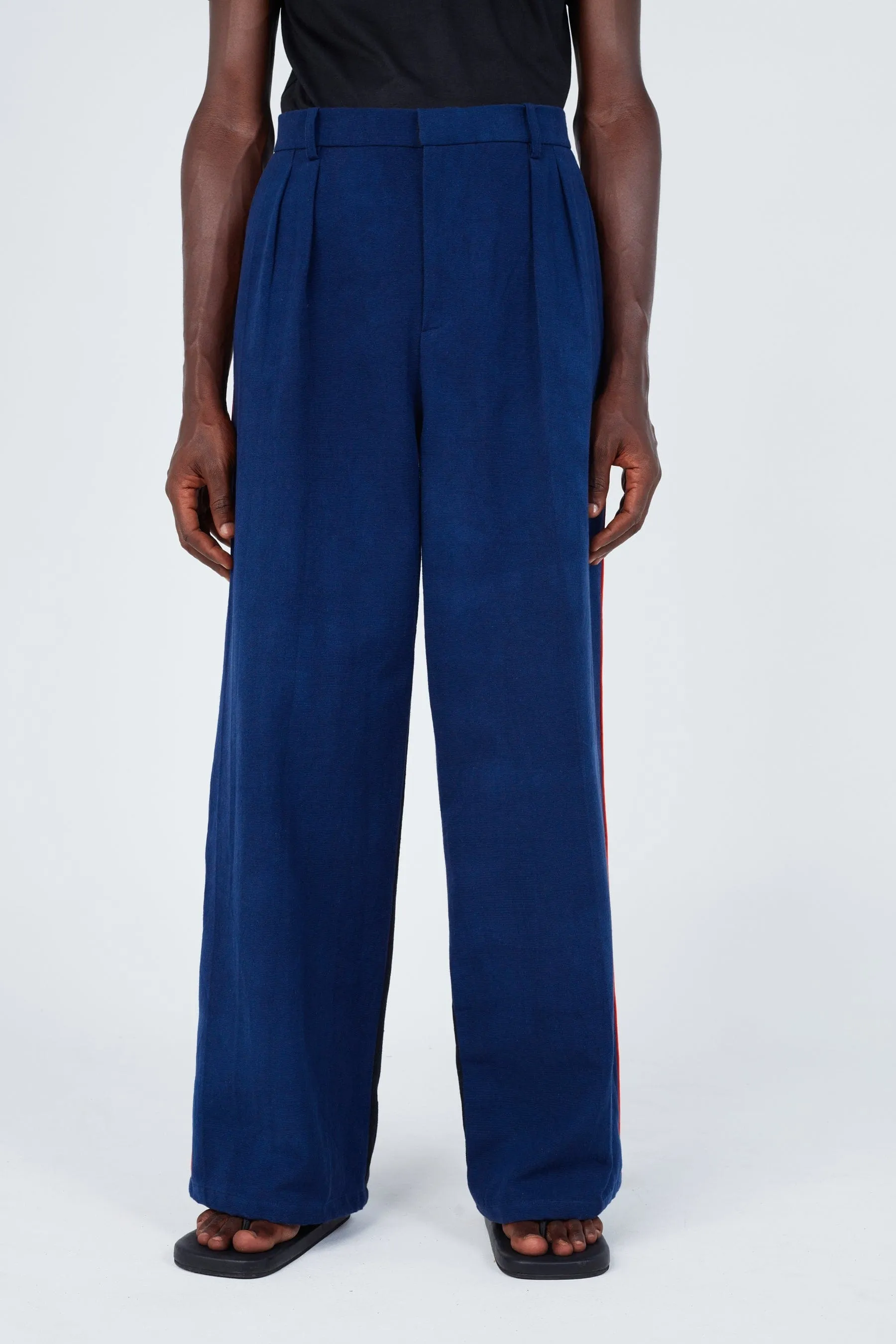 Stripe Seam Classic Wide Pant, Bi-Colour