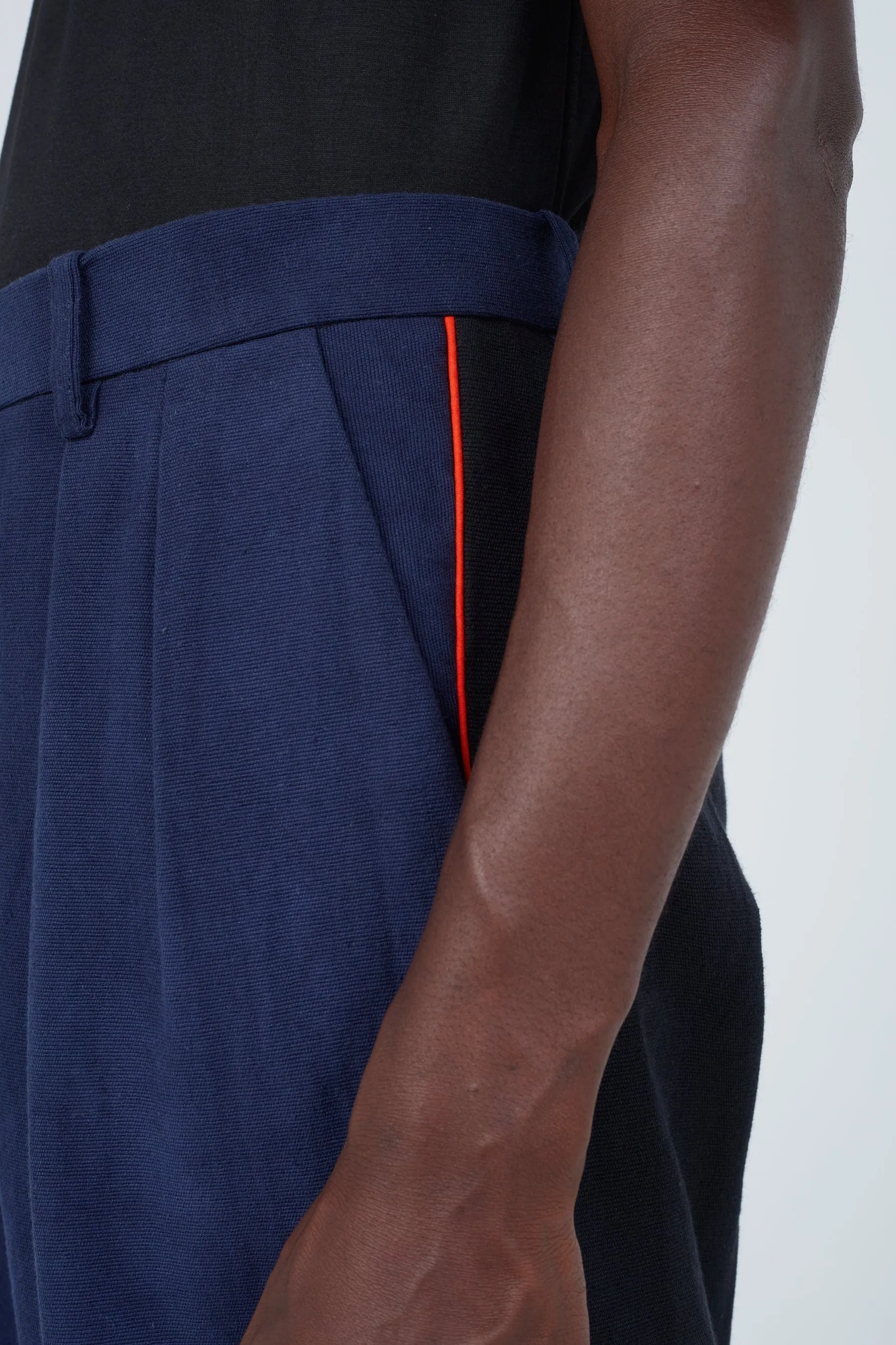 Stripe Seam Classic Wide Pant, Bi-Colour