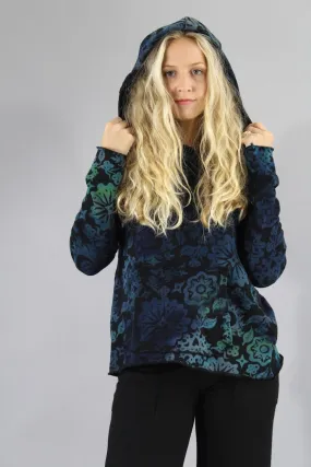 Sweater Hoodie Moon Blue