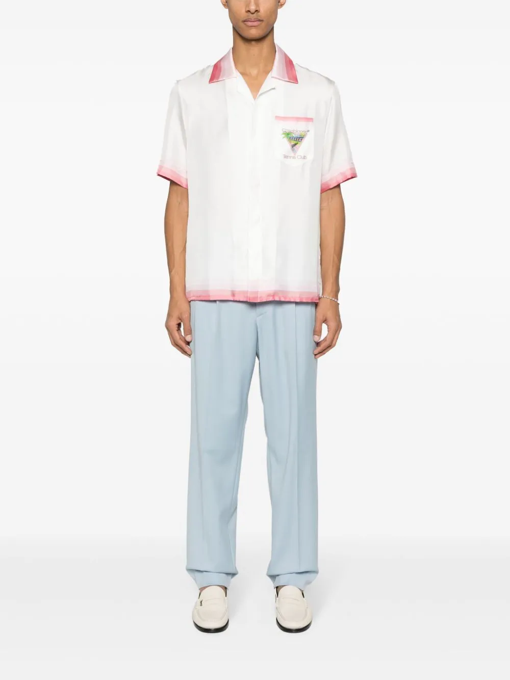 Tennis Club Icon silk shirt