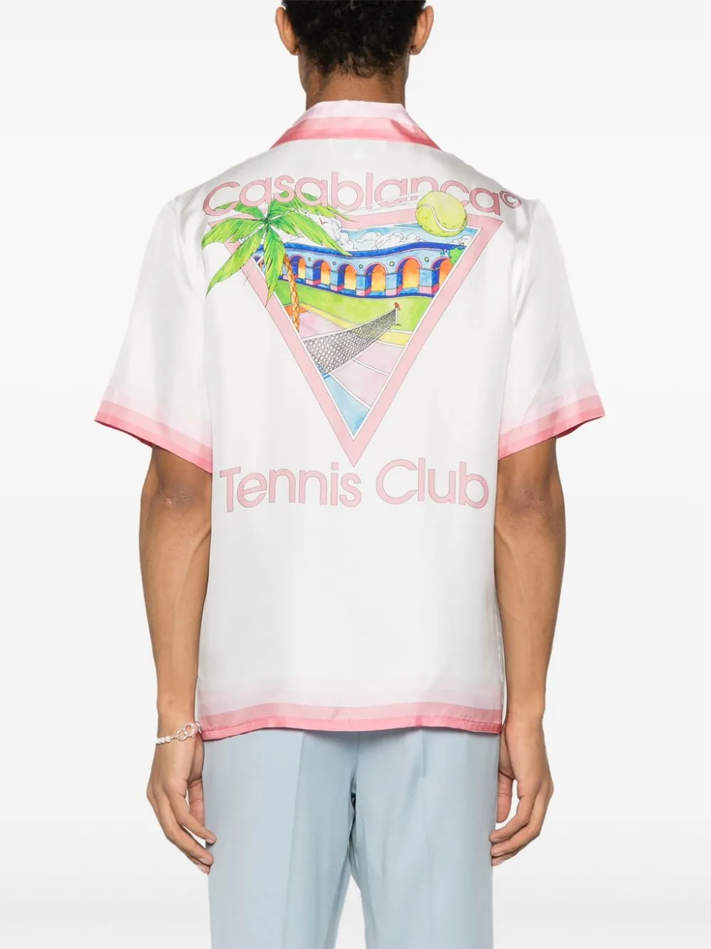Tennis Club Icon silk shirt
