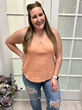 Tribal Henley Button Tank FINAL SALE!