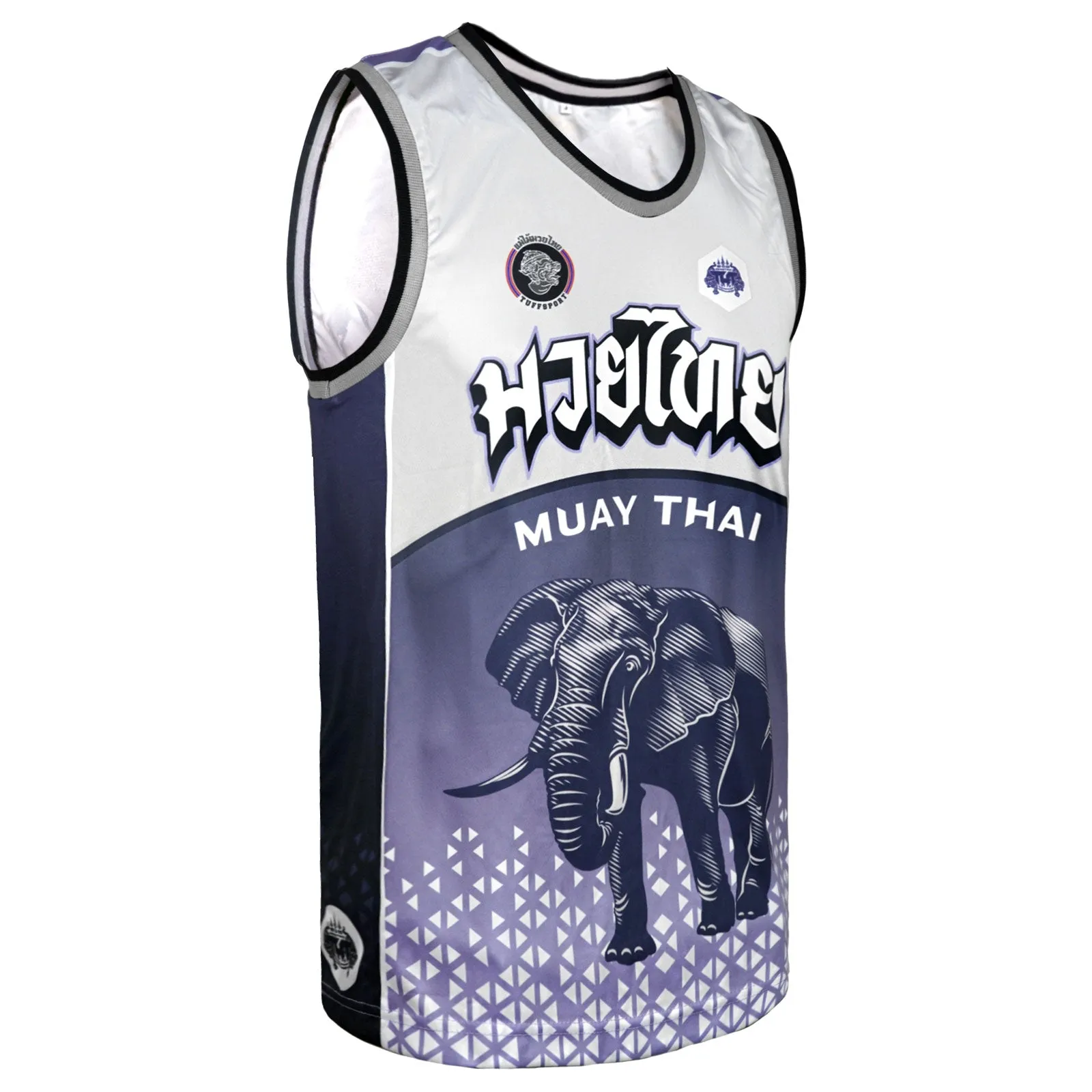 TUFF White War Elephant Tank Top