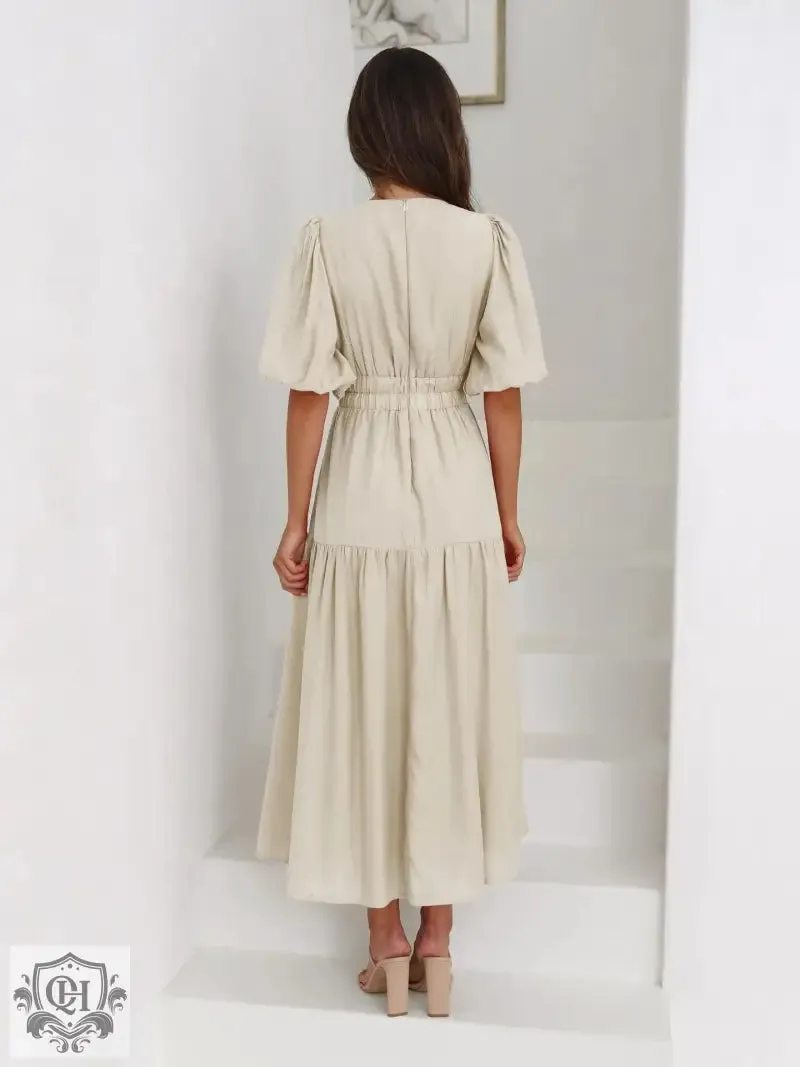 Vacation Puff Sleeve Dress