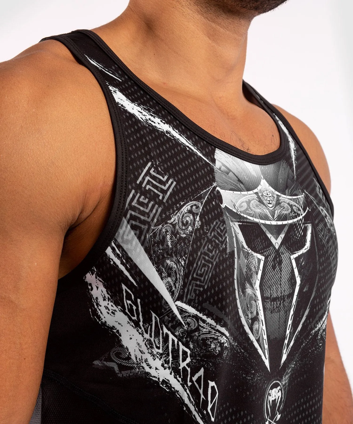 Venum Gladiator 4.0 Dry Tech Tank Top, Black/White