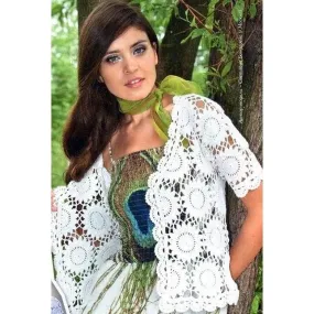 White crochet jacket