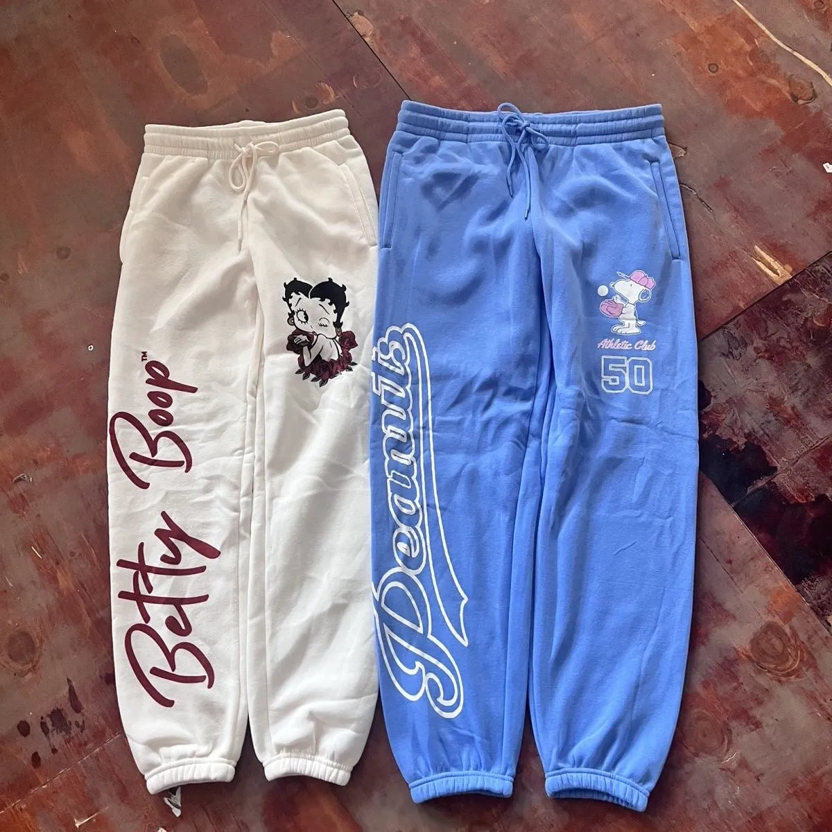 Women's Snoopy Cartoon & Letter Print Sweatpants - Casual Loose Fit Jogging Pants for Spring, Autumn & Winter