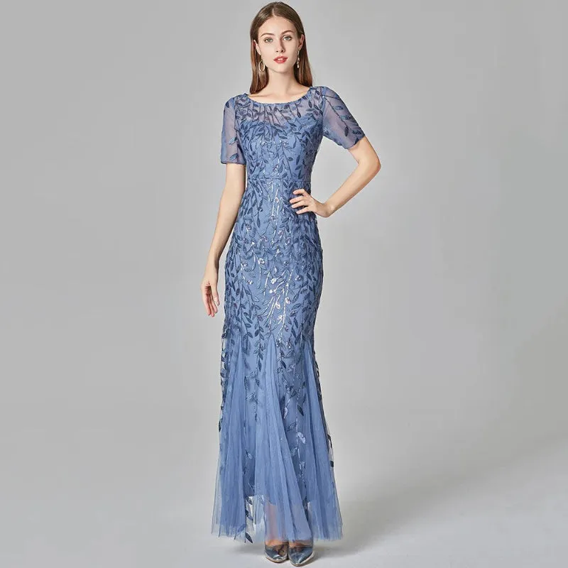 Women's Sparkly Sequin Formal Maxi Dress
