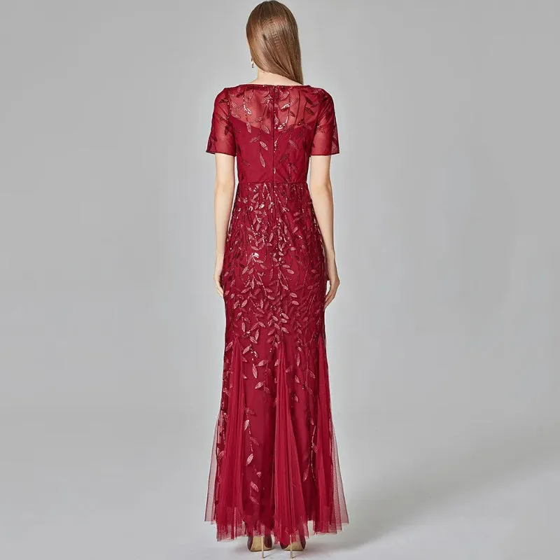 Women's Sparkly Sequin Formal Maxi Dress