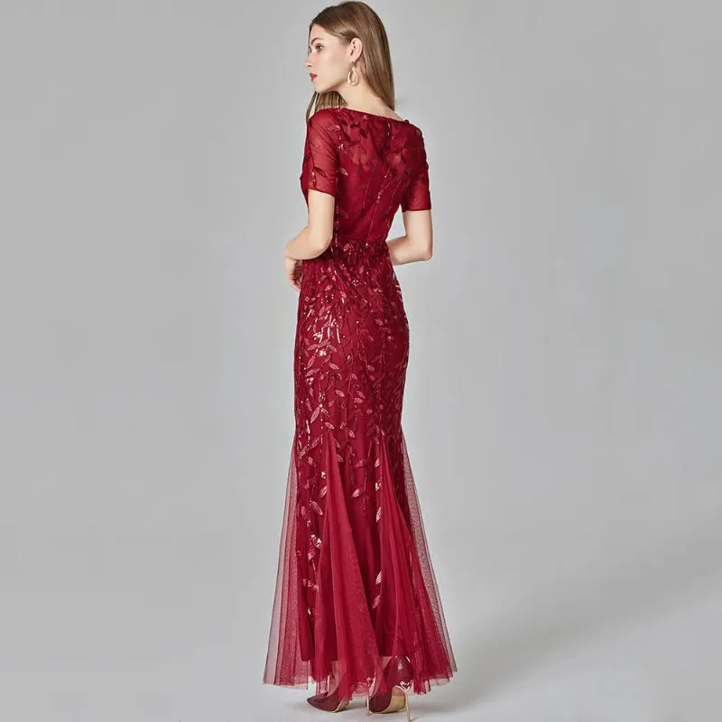 Women's Sparkly Sequin Formal Maxi Dress