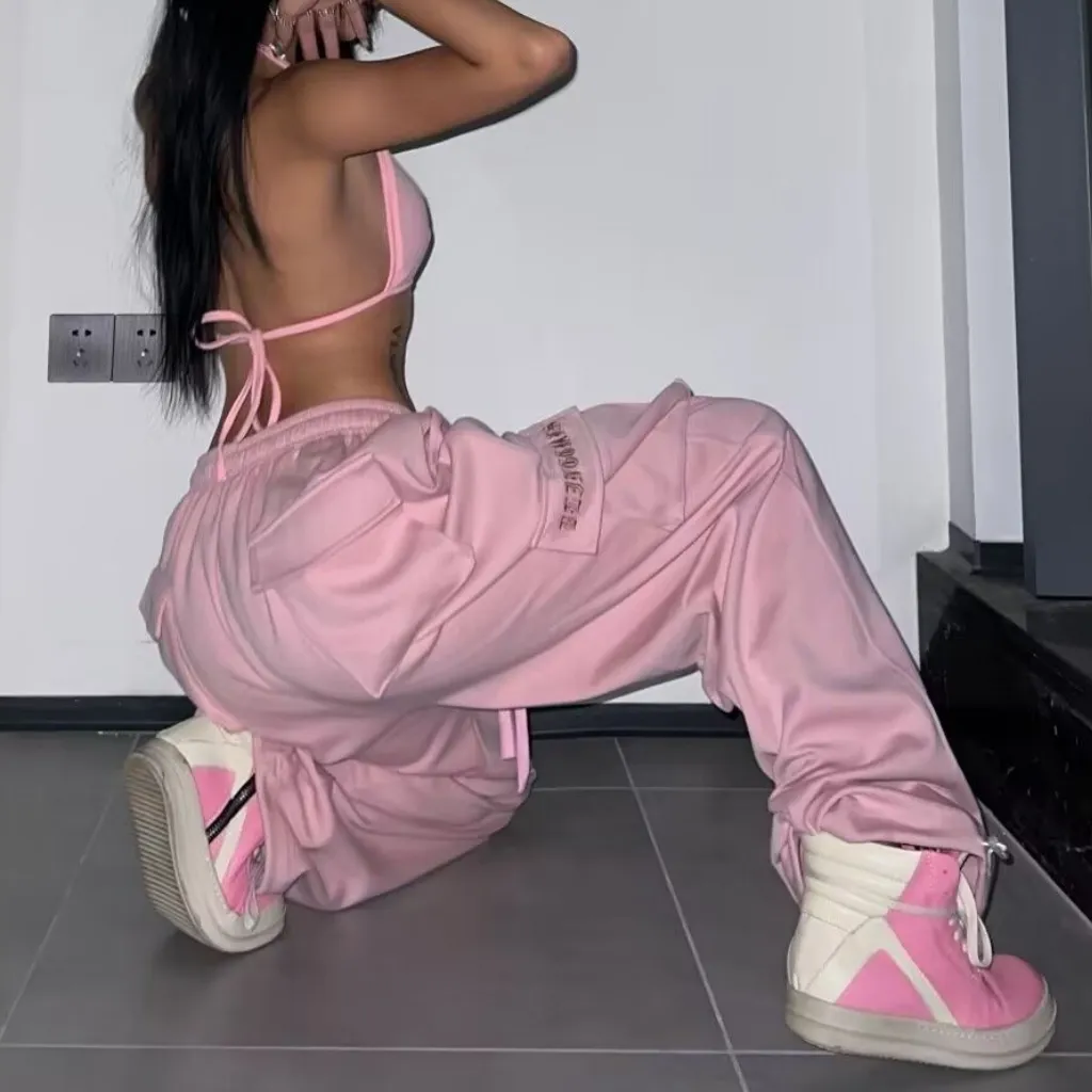 Women's Y2k Pink Sweatpants