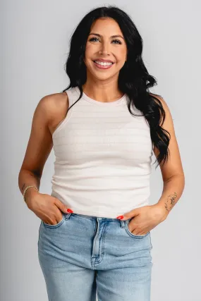 Z Supply Hadley striped tank top pink salt